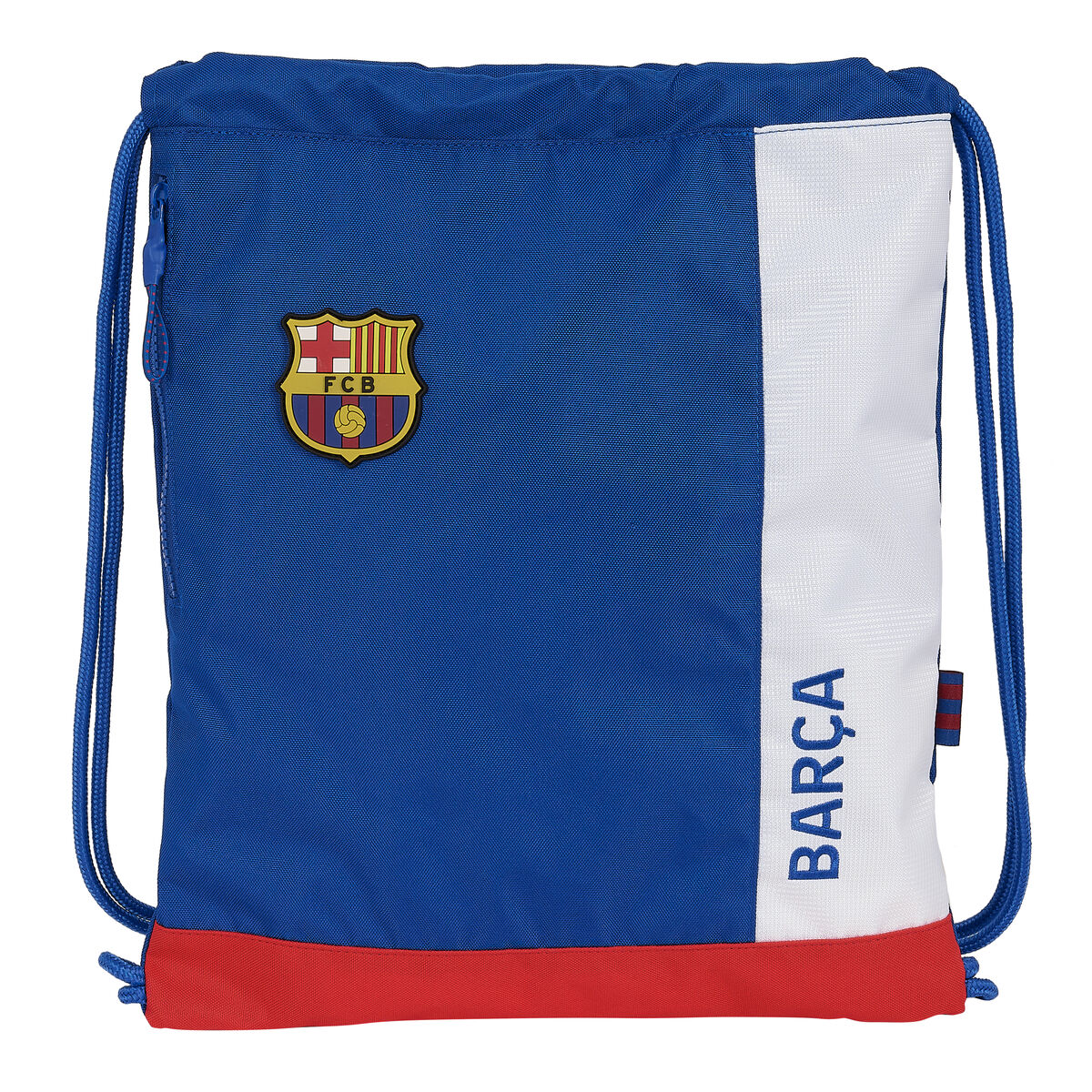 F.c. Barcelona Rugtas Met Koordjes F.c. Barcelona Blauw Kastanjebruin 35 X 40 X 1 Cm
