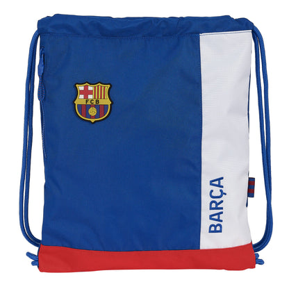 F.c. Barcelona Rugtas Met Koordjes F.c. Barcelona Blauw Kastanjebruin 35 X 40 X 1 Cm