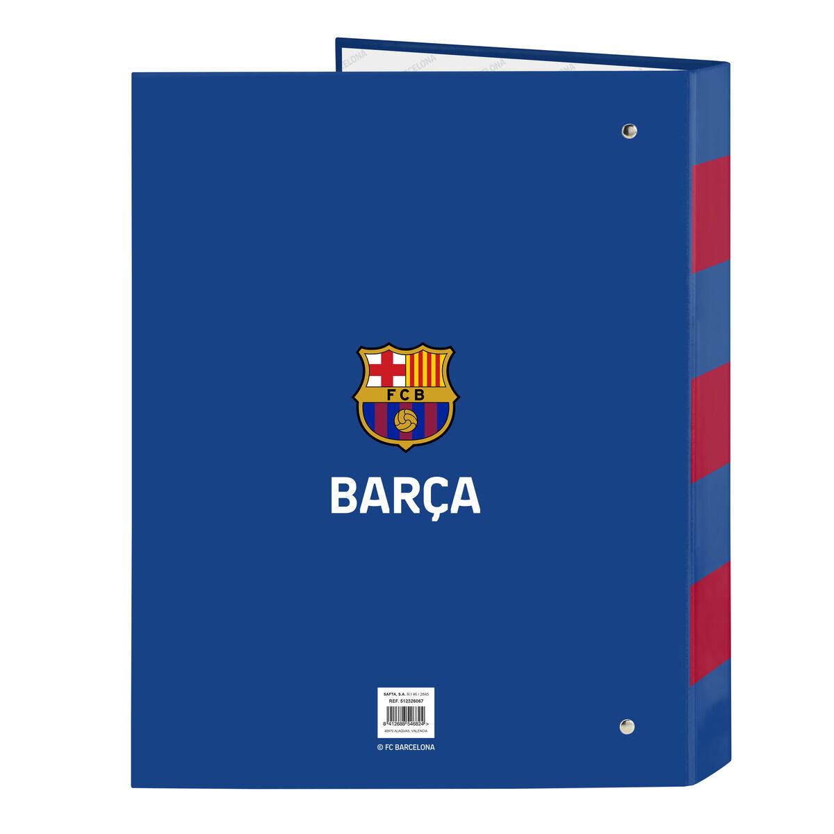 F.c. Barcelona Ringmap F.c. Barcelona Blauw Kastanjebruin A4 26.5 X 33 X 4 Cm