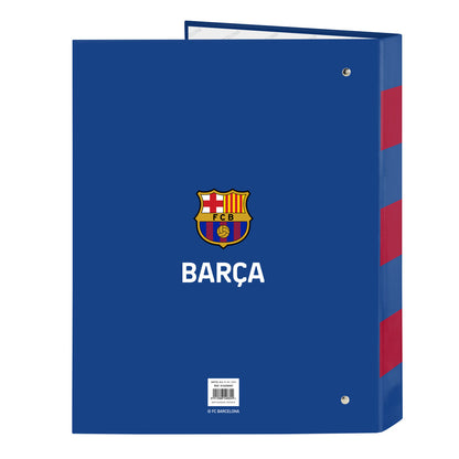 F.c. Barcelona Ringmap F.c. Barcelona Blauw Kastanjebruin A4 26.5 X 33 X 4 Cm