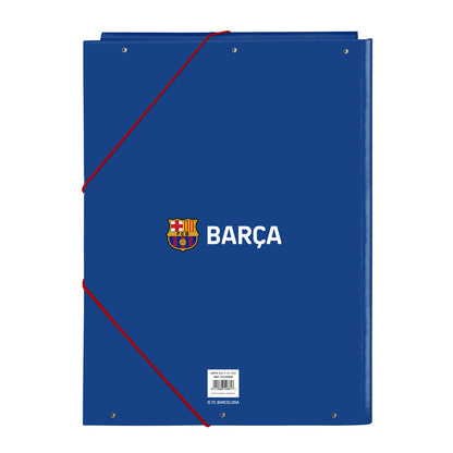 F.c. Barcelona Map F.c. Barcelona Blauw Kastanjebruin A4