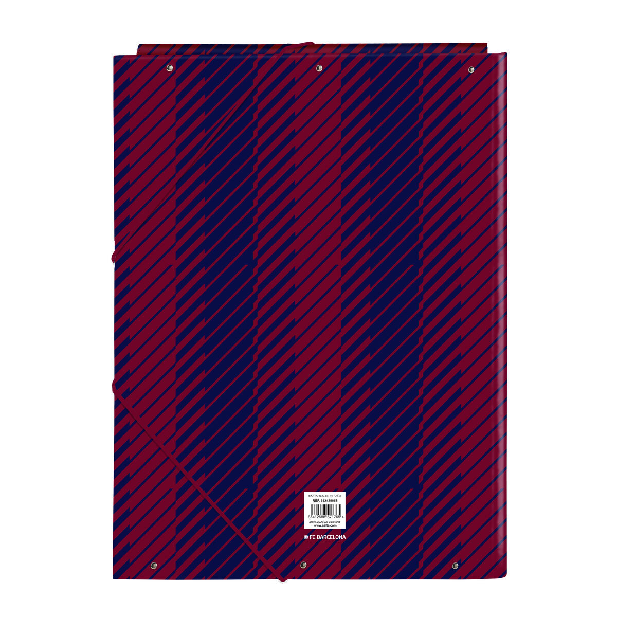 F.c. Barcelona Organiser Map F.c. Barcelona 24/25 Kastanjebruin Marineblauw A4 26 X 33.5 X 2.5 Cm