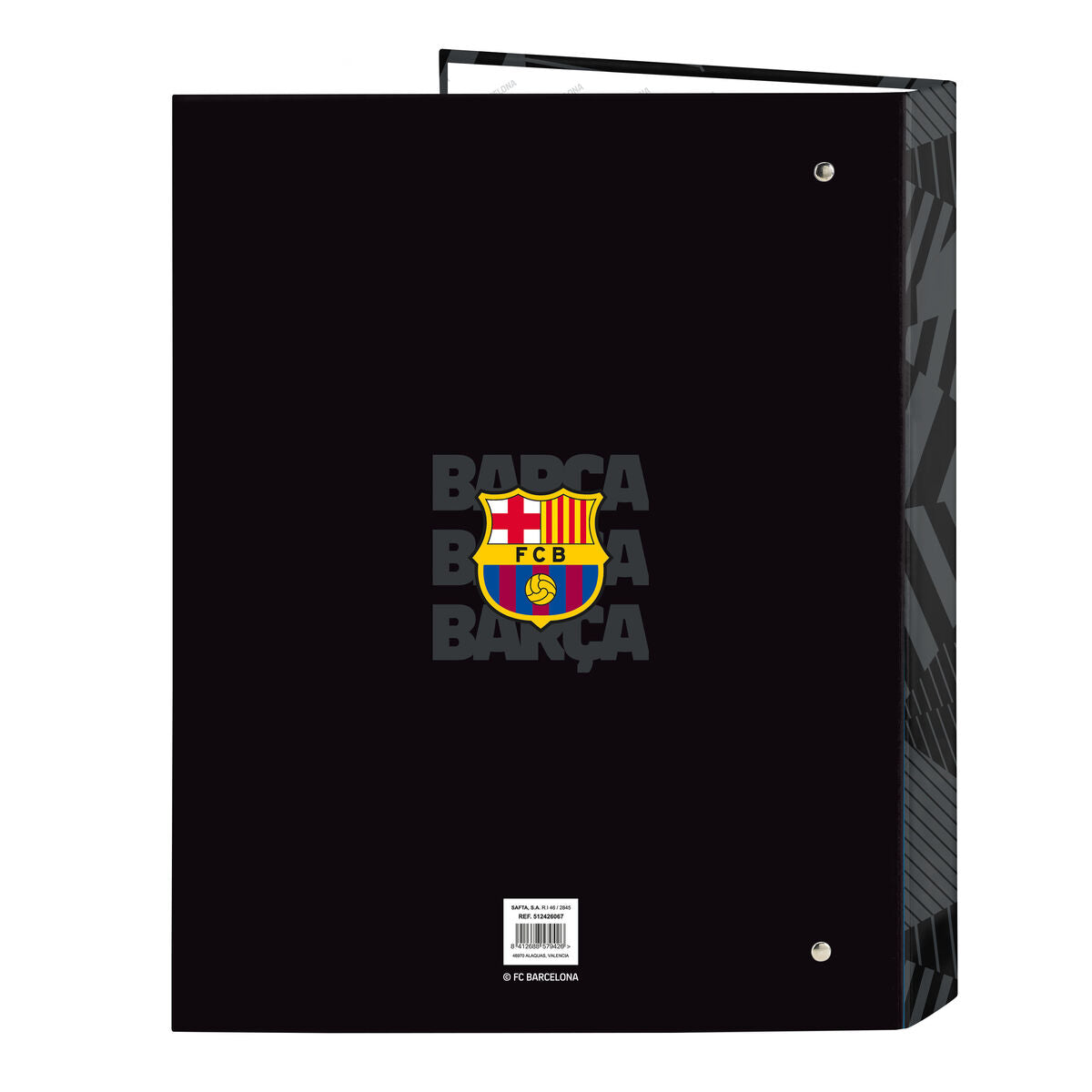 F.c. Barcelona Ringmap F.c. Barcelona Black Zwart A4 26.5 X 33 X 4 Cm