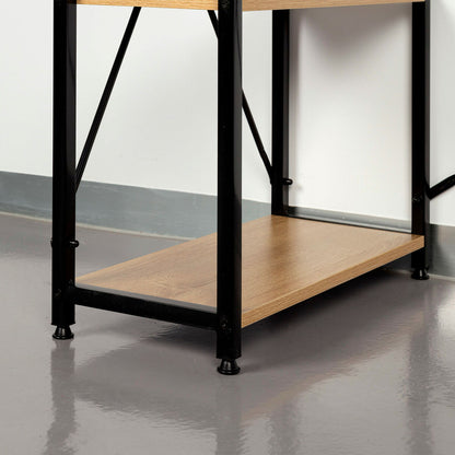 Max Home Bureau Met Plank Max Home Staal Melamine Spaanderplaat 100 X 120 X 52 Cm