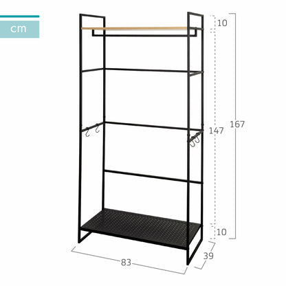 Max Home Kast Max Home Staal Melamine Spaanderplaat 83 X 167 X 39 Cm