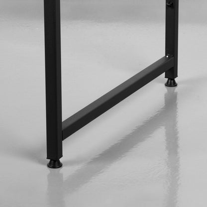 Max Home Bureau Met Planken Max Home Staal Melamine Spaanderplaat 84 X 148 X 50 Cm