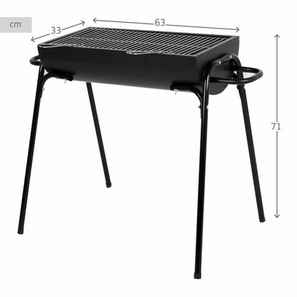 Aktive Barbecue Draagbare Aktive Metaal Roestvrij Staal 91 X 71 X 33 Cm