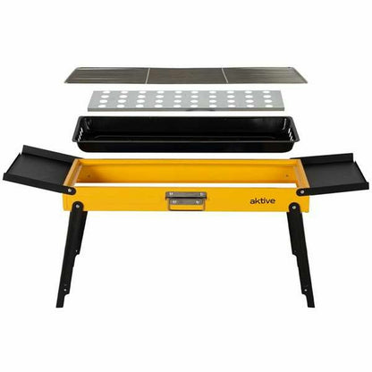Aktive Barbecue Draagbare Aktive Staal 89 X 32 X 22 Cm Geel