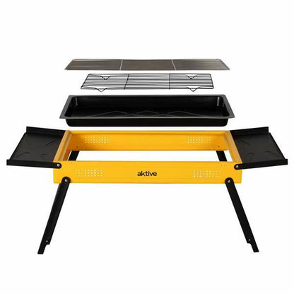 Aktive Barbecue Draagbare Aktive Staal 89 X 33 X 33 Cm Geel