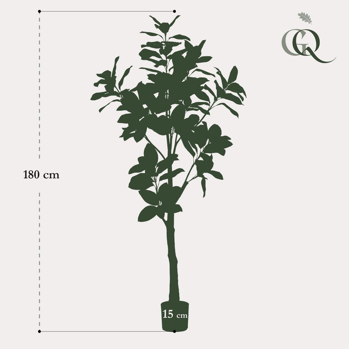Kunstplant Magnolia Grandiflora 180 cm groen