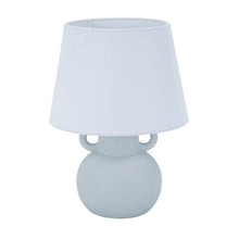 Versa Bureaulamp Versa Grijs Linnen Keramisch 20 X 28 Cm