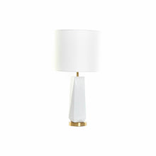 Dkd Home Decor Bureaulamp Dkd Home Decor 8424001847242 33 X 33 X 67 Cm Keramisch Gouden Metaal Wit 220 V 50 W