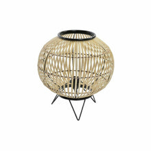 Dkd Home Decor Bureaulamp Dkd Home Decor Zwart Metaal Bruin Bamboe (36 X 36 X 37 Cm)