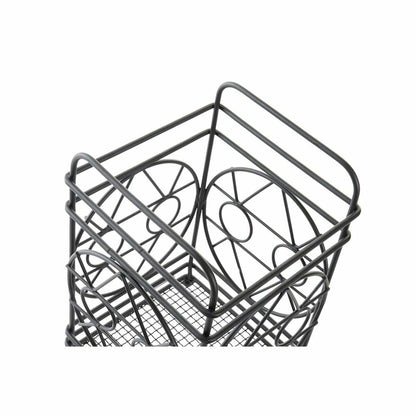 Dkd Home Decor Bestek Afdruiper Dkd Home Decor Zwart Metaal Geometrisch 12 X 12 X 20 Cm