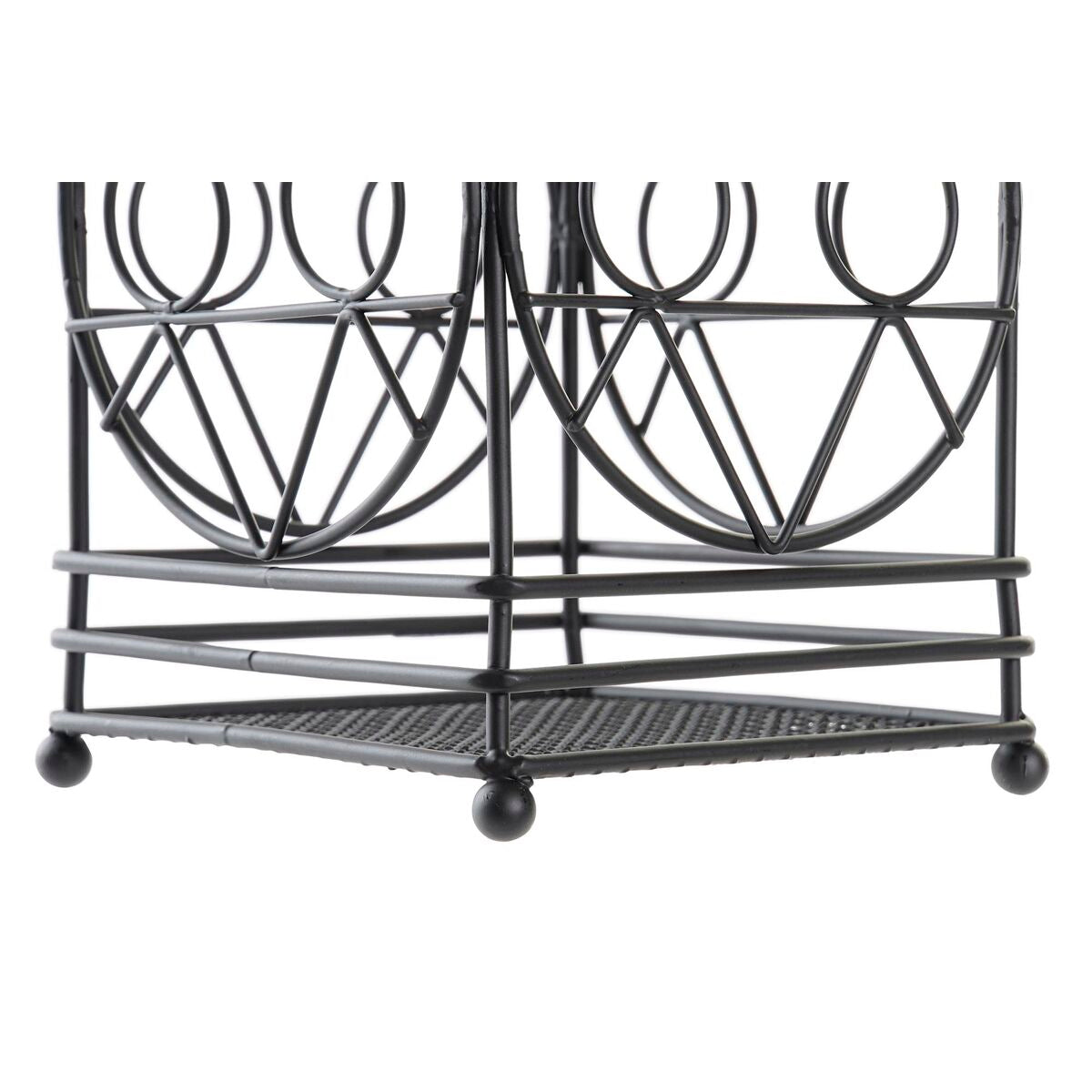 Dkd Home Decor Bestek Afdruiper Dkd Home Decor Zwart Metaal Geometrisch 12 X 12 X 20 Cm