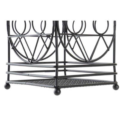 Dkd Home Decor Bestek Afdruiper Dkd Home Decor Zwart Metaal Geometrisch 12 X 12 X 20 Cm