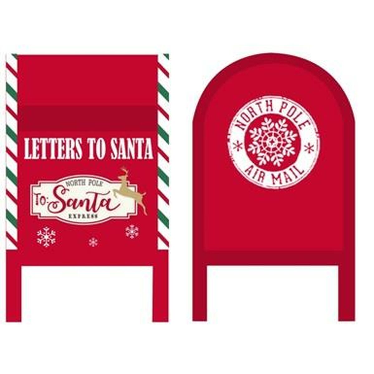 Dkd Home Decor Brievenbus Dkd Home Decor Wit Rood Metaal 29 X 24 X 52 Cm