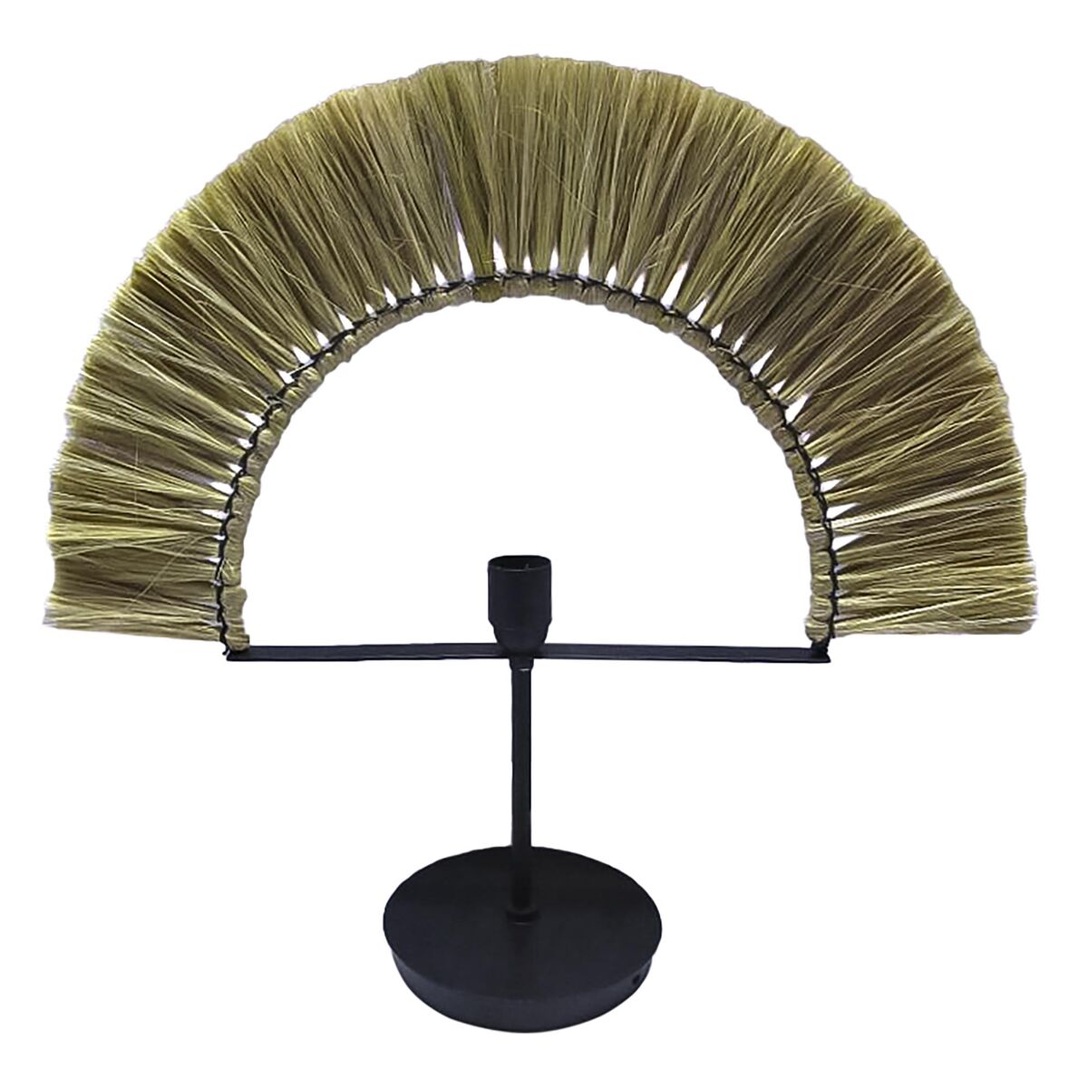 Dkd Home Decor Bureaulamp Dkd Home Decor Natuurlijk Zwart Ijzer Jute (57 X 17 X 52 Cm)