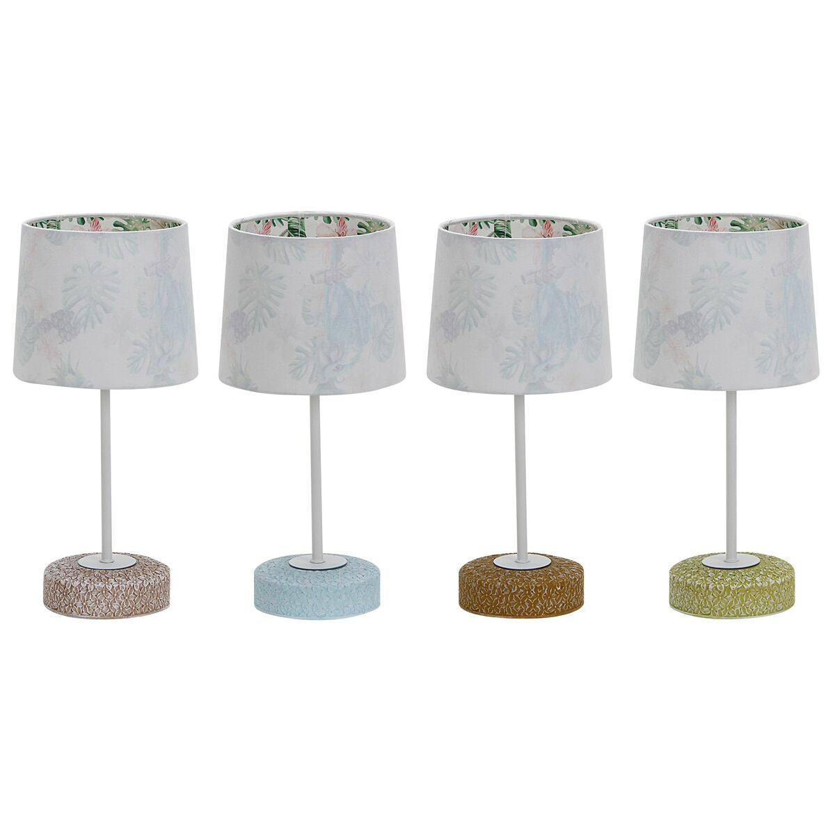 Dkd Home Decor Bureaulamp Dkd Home Decor Keramisch 16 X 16 X 33 Cm Multicolour 220 V 25 W 4 Onderdelen