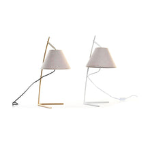 Dkd Home Decor Bureaulamp Dkd Home Decor Gouden Metaal Linnen Wit 50 W Modern (25 X 31 X 57 Cm) (2 Stuks)
