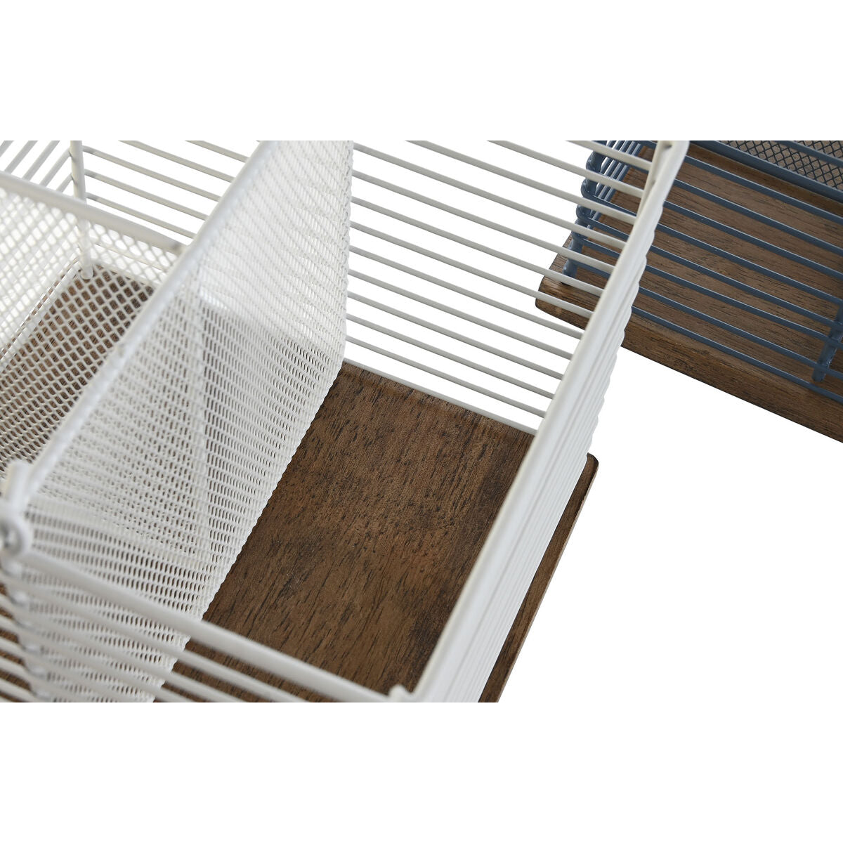 Dkd Home Decor Bestekmand Dkd Home Decor Blauw Wit Metaal Rubberwood 18 X 18 X 15 Cm (2 Stuks)