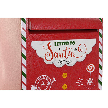 Dkd Home Decor Kerstversiering Dkd Home Decor Geel Wit Zwart Rood Brievenbus 28,5 X 26,5 X 52 Cm