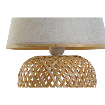 Dkd Home Decor Bureaulamp Dkd Home Decor Bruin Natuurlijk Bamboe 50 W 220 V 24 X 24 X 34 Cm