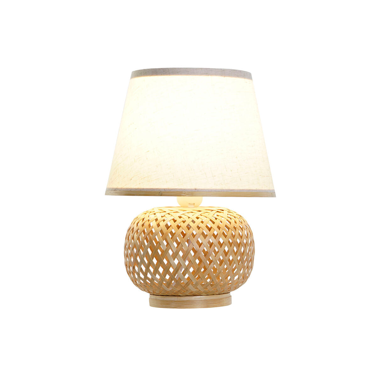 Dkd Home Decor Bureaulamp Dkd Home Decor Bruin Natuurlijk Bamboe 50 W 220 V 24 X 24 X 34 Cm
