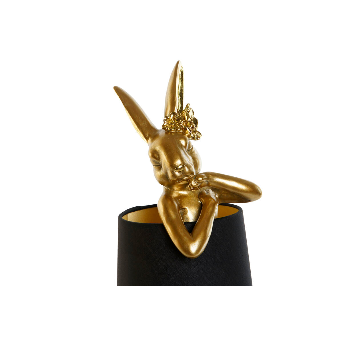 Home Esprit Bureaulamp Home Esprit Zwart Gouden Hars 40 W 220 V 16 X 16 X 43 Cm