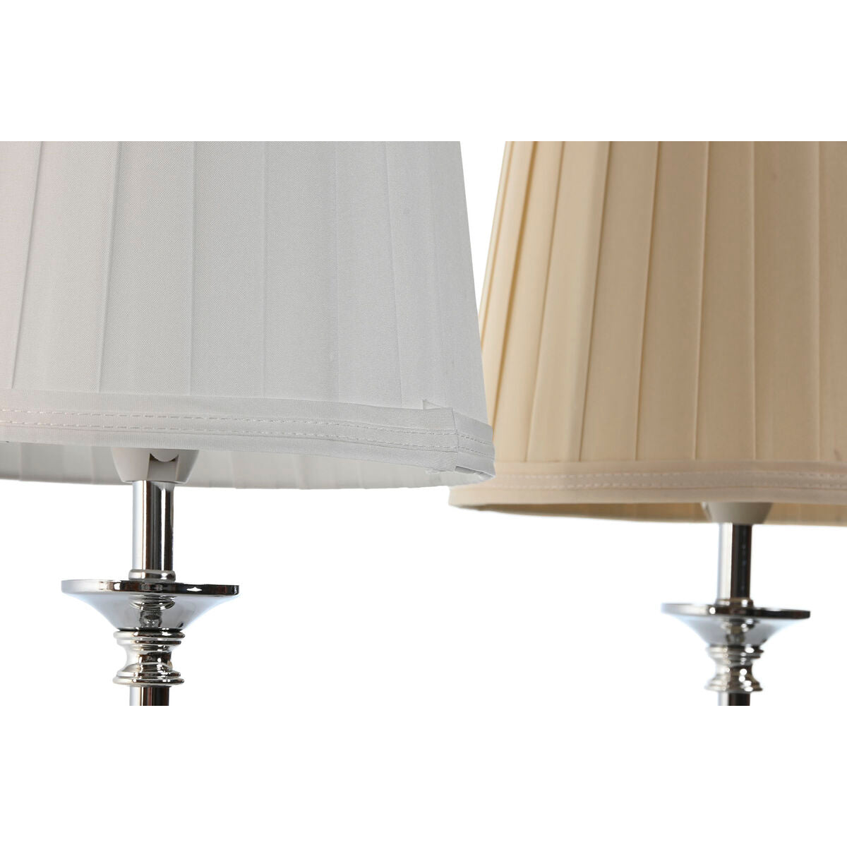 Home Esprit Bureaulamp Home Esprit Wit Beige Metaal 25 W 220 V 20 X 20 X 46 Cm (2 Stuks)