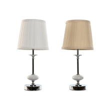 Home Esprit Bureaulamp Home Esprit Wit Beige Metaal Porselein 25 W 220 V 20 X 20 X 44 Cm (2 Stuks)