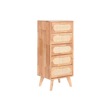 Home Esprit Ladenkast Home Esprit Natuurlijk Metaal Rubberwood 40 X 30 X 78 Cm