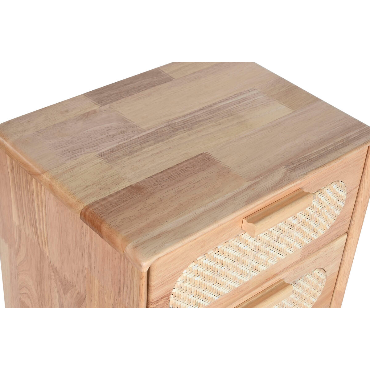 Home Esprit Ladenkast Home Esprit Natuurlijk Metaal Rubberwood 40 X 30 X 78 Cm