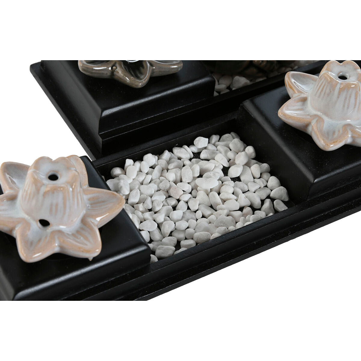 Home Esprit Essentiële Olie Brander Home Esprit Keramisch Hout Mdf Boeddha 24 X 8 X 14 Cm (2 Stuks)