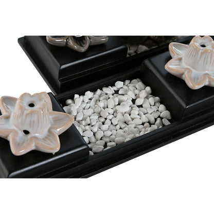 Home Esprit Essentiële Olie Brander Home Esprit Keramisch Hout Mdf Boeddha 24 X 8 X 14 Cm (2 Stuks)