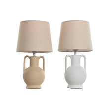 Home Esprit Bureaulamp Home Esprit Wit Beige Keramisch 50 W 220 V (2 Stuks)