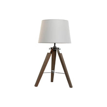 Home Esprit Bureaulamp Home Esprit Wit Bruin Hout 36 X 36 X 60 Cm