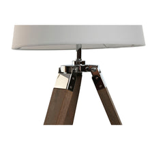 Home Esprit Bureaulamp Home Esprit Wit Bruin Hout 36 X 36 X 60 Cm