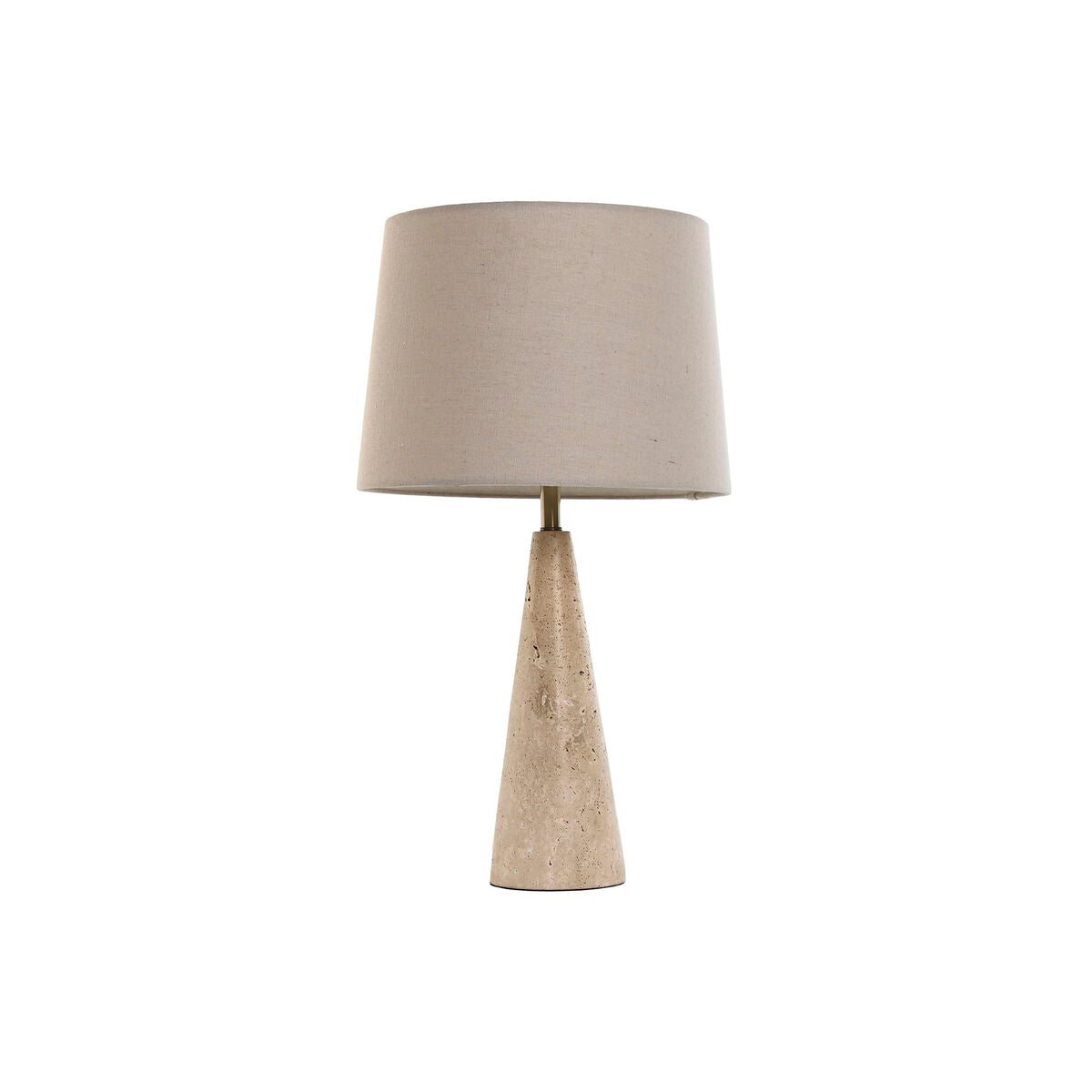 Home Esprit Bureaulamp Home Esprit Beige Linnen Marmer 35 X 35 X 64 Cm
