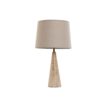 Home Esprit Bureaulamp Home Esprit Beige Linnen Marmer 35 X 35 X 64 Cm
