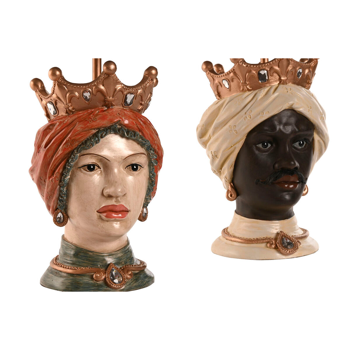 Home Esprit Bureaulamp Home Esprit Multicolour Hars 26 X 26 X 43 Cm (2 Stuks)