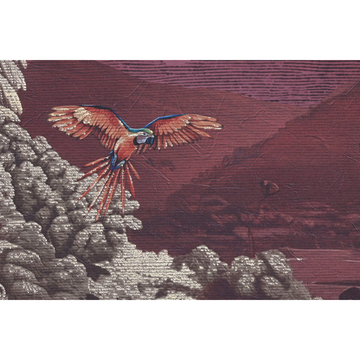 Home Esprit Schilderij Home Esprit Groen Kastanjebruin Gouden Tropisch Jungle 83 X 4 X 123 Cm (2 Stuks)