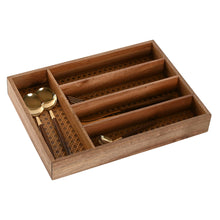 Home Esprit Bestekorganizer Home Esprit Natuurlijk Acacia 34,5 X 25,5 X 5 Cm