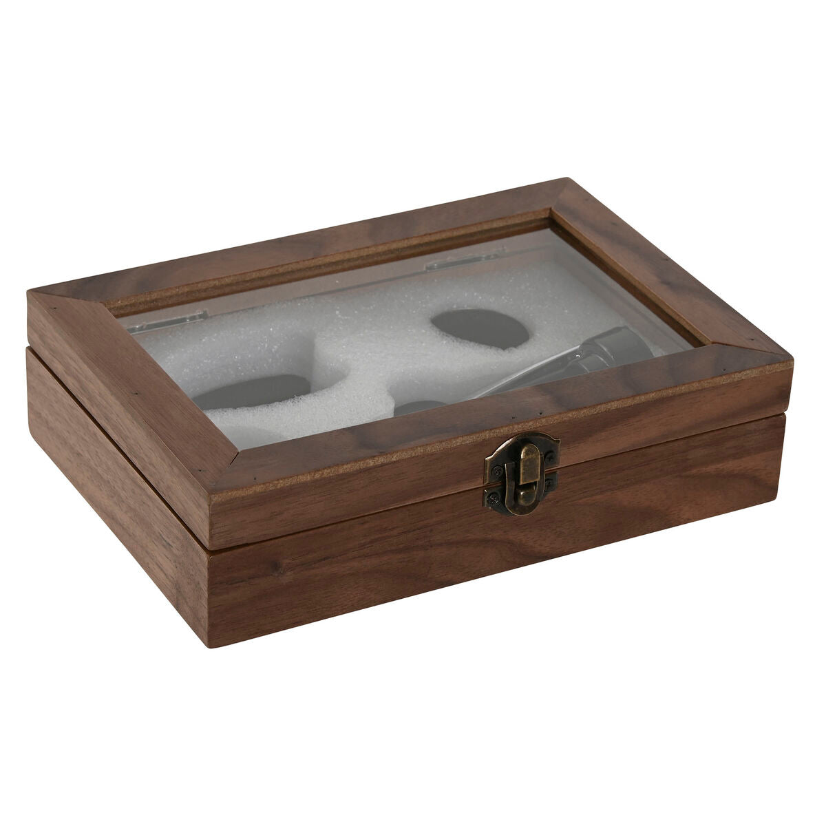 Home Esprit Set Van Wijn Accessoires Home Esprit Zwart Natuurlijk Roestvrij Staal Hout Mdf 21 X 14,5 X 5,4 Cm