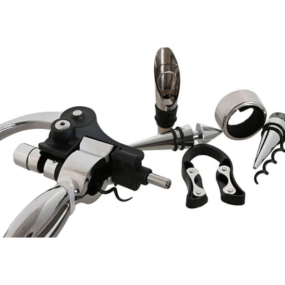 Home Esprit Set Van Wijn Accessoires Home Esprit Natuurlijk Bamboe Roestvrij Staal