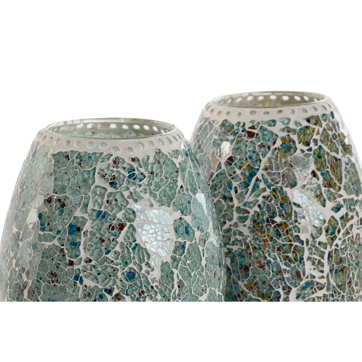 Home Esprit Bureaulamp Home Esprit Groen Hemelsblauw 25 W 220 V (2 Stuks)