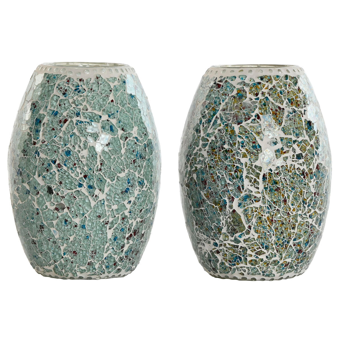 Home Esprit Bureaulamp Home Esprit Groen Hemelsblauw 25 W 220 V (2 Stuks)