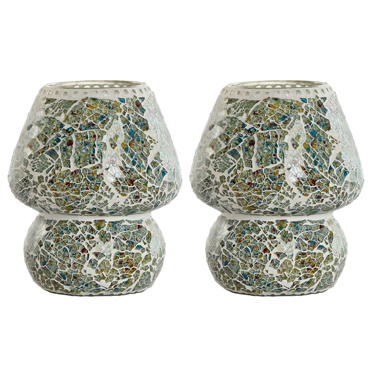 Home Esprit Bureaulamp Home Esprit Groen Hemelsblauw 25 W 220 V (2 Stuks)