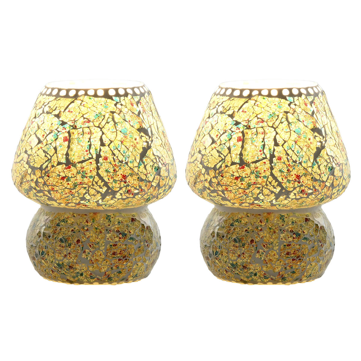 Home Esprit Bureaulamp Home Esprit Groen Hemelsblauw 25 W 220 V (2 Stuks)