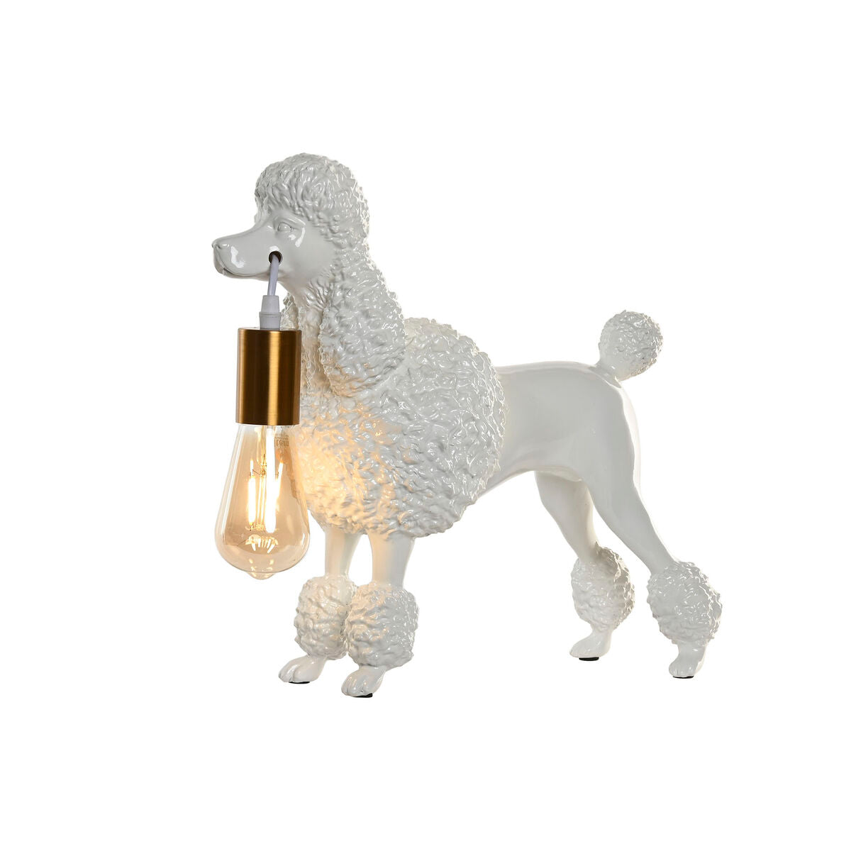 Home Esprit Bureaulamp Home Esprit Wit Gouden 50 W 220 V